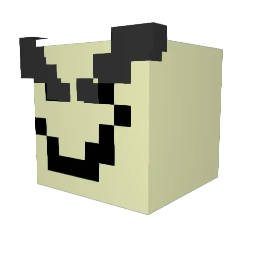 BasedClue Minecraft avatar head, 3D render