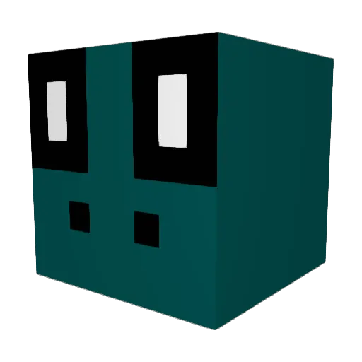 BasedDoge591 Minecraft avatar head, 3D render