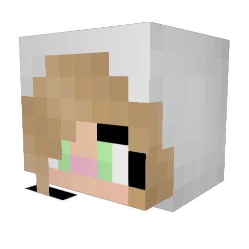 BasedGodReaper Minecraft avatar head, 3D render
