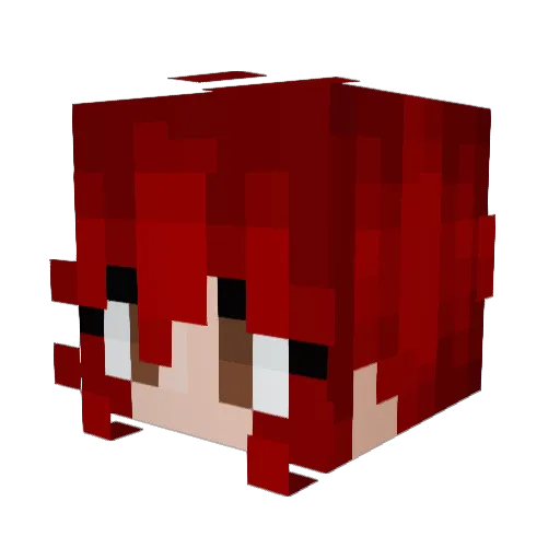 BasedGreenShoop Minecraft avatar head, 3D render