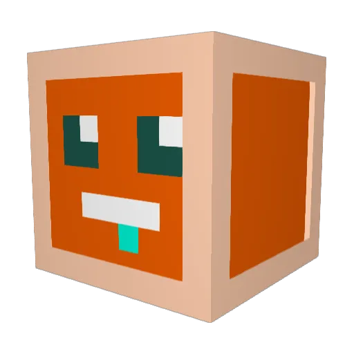 BasedMark Minecraft avatar head, 3D render