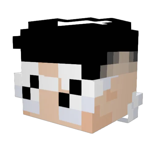 BasedMatt Minecraft avatar head, 3D render