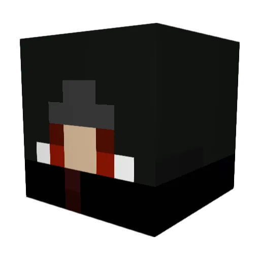 BasedPapa Minecraft avatar head, 3D render