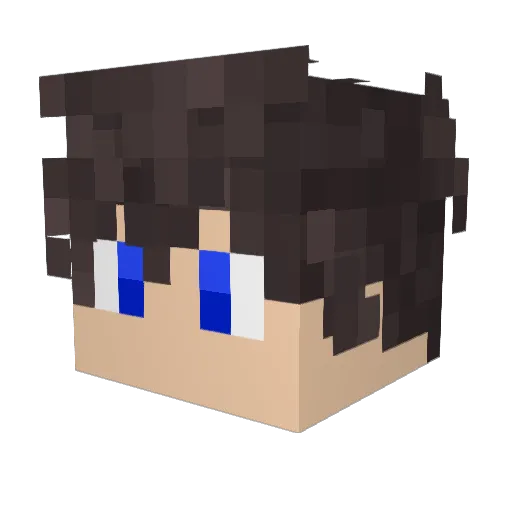 BasedZoomer2000 Minecraft avatar head, 3D render