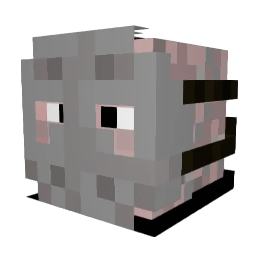 Based_Humungus Minecraft avatar head, 3D render