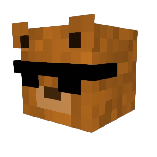 BaseiBasei_tw Minecraft avatar head, 3D render