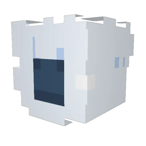 Bash1410 Minecraft avatar head, 3D render