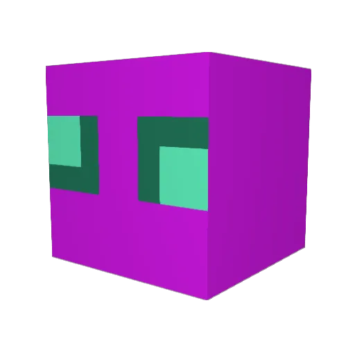 BashBeetle Minecraft avatar head, 3D render