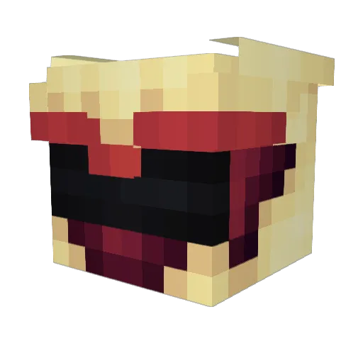 Bashaamo Minecraft avatar head, 3D render