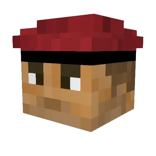 BasharAssad Minecraft avatar head, 3D render