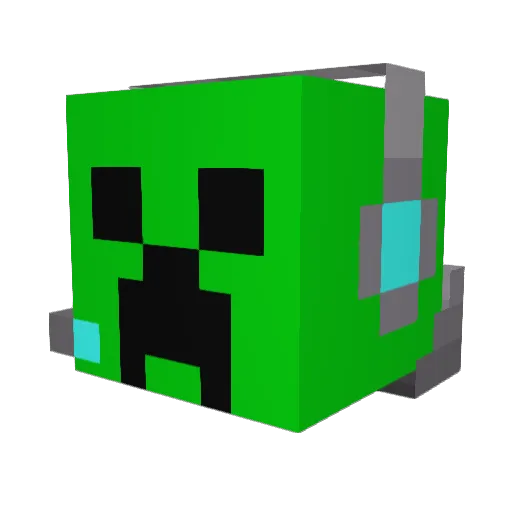 Basher0218 Minecraft avatar head, 3D render