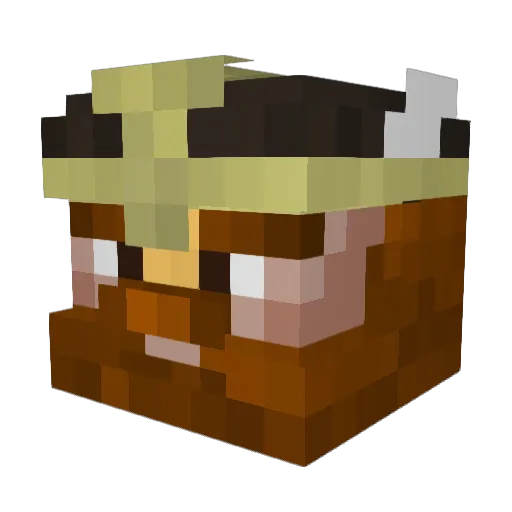 Basherman18 Minecraft avatar head, 3D render