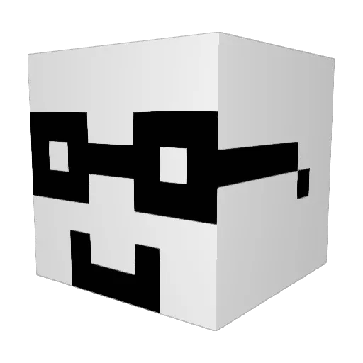 Bashley1 Minecraft avatar head, 3D render