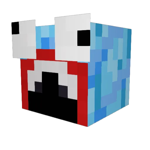 BashurMM Minecraft avatar head, 3D render
