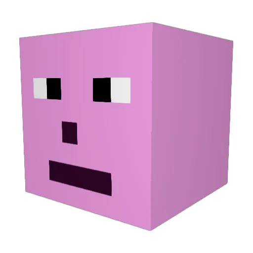 BasiaMa5Lat Minecraft avatar head, 3D render