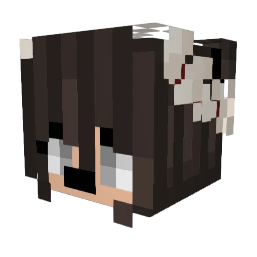 BasicChriss Minecraft avatar head, 3D render