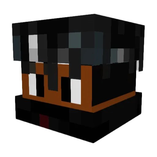 BasicHazard Minecraft avatar head, 3D render