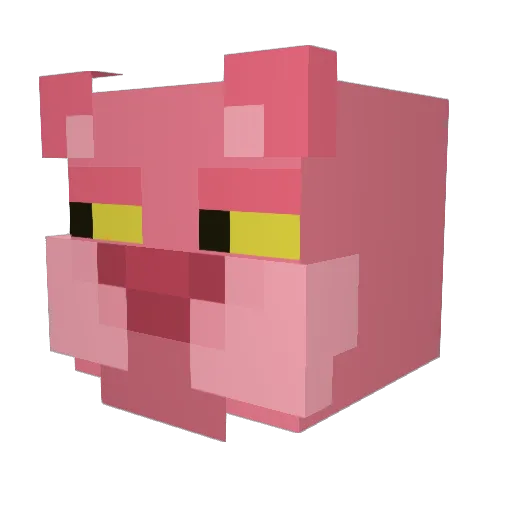 BasicName Minecraft avatar head, 3D render