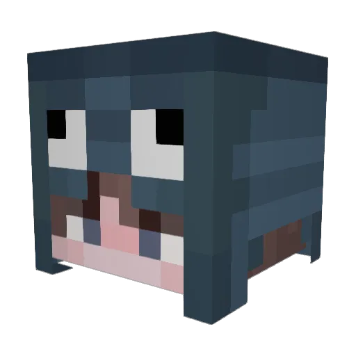 Basic_Existence Minecraft avatar head, 3D render
