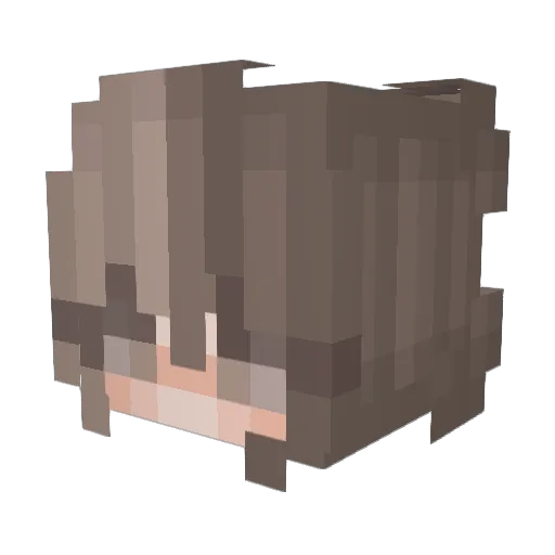 BasicallySky Minecraft avatar head, 3D render