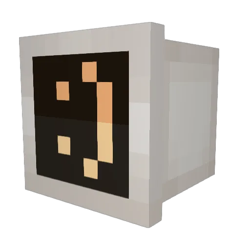 BasicallySmile Minecraft avatar head, 3D render