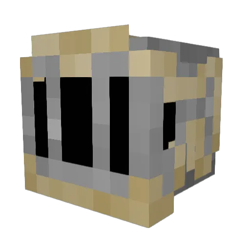 BasicallyTea Minecraft avatar head, 3D render