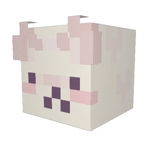 Basicme124 Minecraft avatar head, 3D render