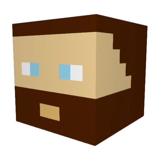 Basicskill97 Minecraft avatar head, 3D render