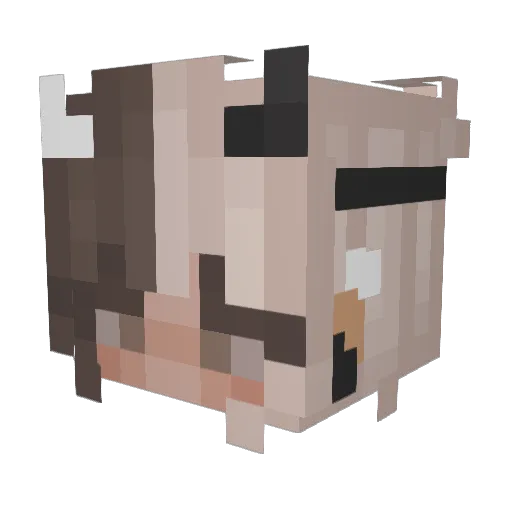 BasiicAlpha Minecraft avatar head, 3D render