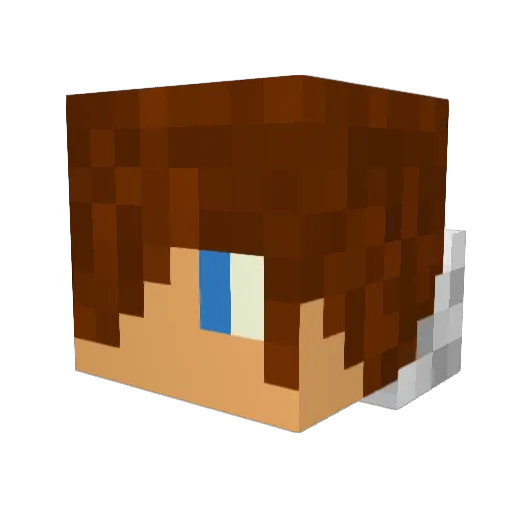 BasilPx Minecraft avatar head, 3D render