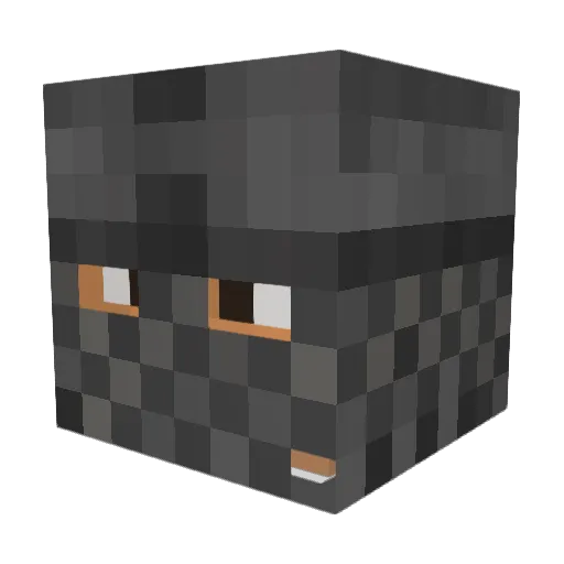 Basil_1919 Minecraft avatar head, 3D render