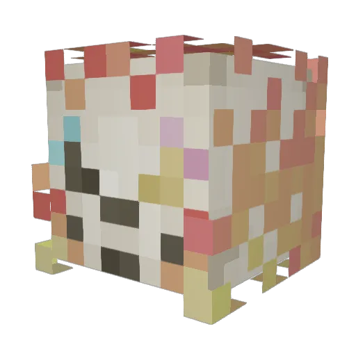 Basil_lisaB Minecraft avatar head, 3D render