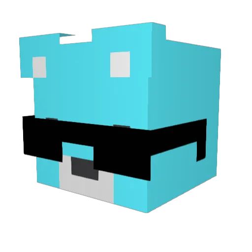 Basile_111 Minecraft avatar head, 3D render