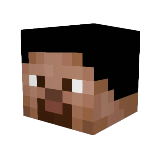 Basilis125 Minecraft avatar head, 3D render