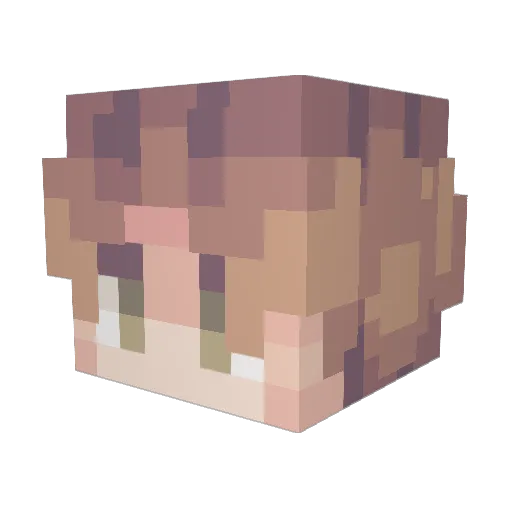Basilisk570 Minecraft avatar head, 3D render