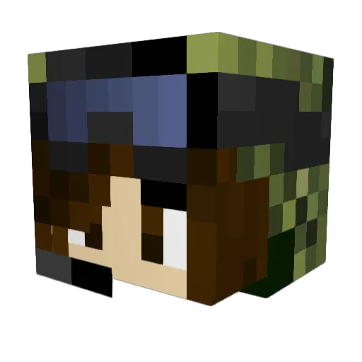 BasilissaTeodora Minecraft avatar head, 3D render