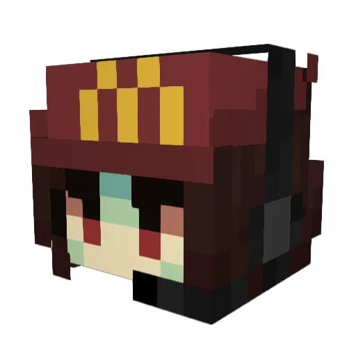 Basiooor Minecraft avatar head, 3D render