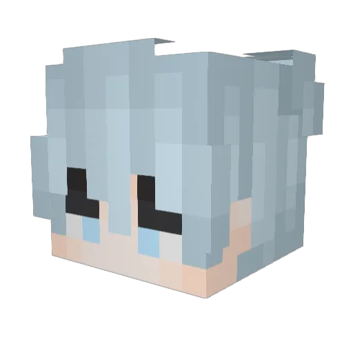 Baskara205 Minecraft avatar head, 3D render