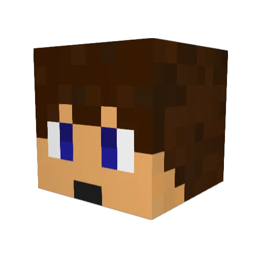 Basket26 Minecraft avatar head, 3D render