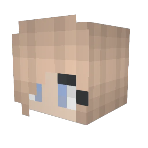 BasketballMan26 Minecraft avatar head, 3D render