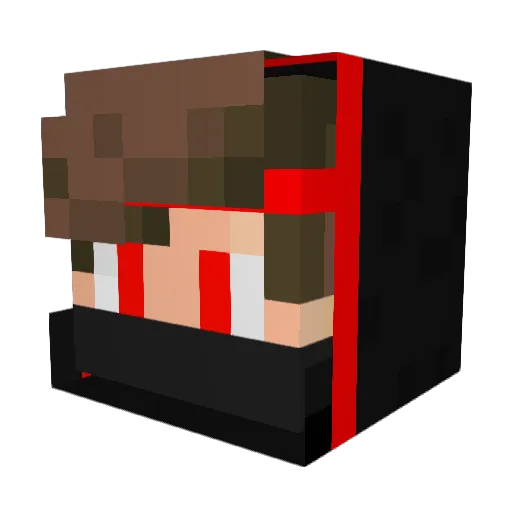 Basketdog182 Minecraft avatar head, 3D render