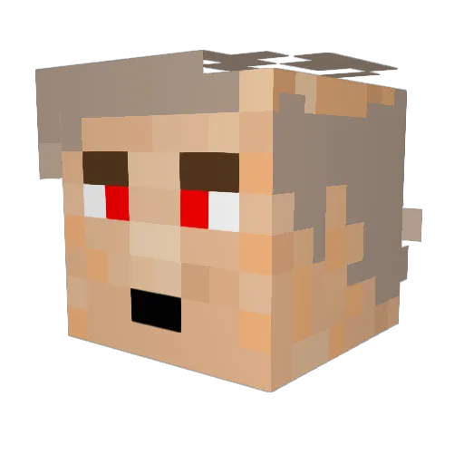 BasketsBoy Minecraft avatar head, 3D render