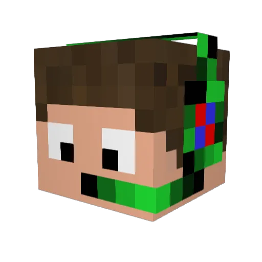 Basline9900 Minecraft avatar head, 3D render