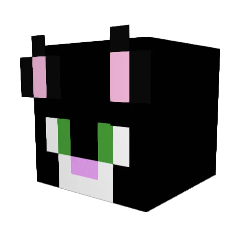 Baslor Minecraft avatar head, 3D render