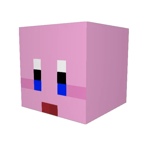 Basma_ Minecraft avatar head, 3D render