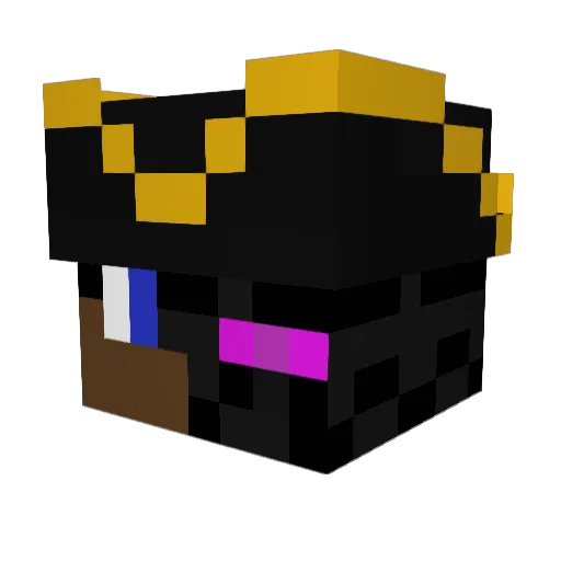 Bass44 Minecraft avatar head, 3D render