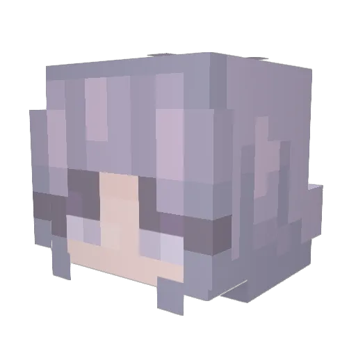 BassClari Minecraft avatar head, 3D render
