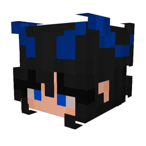 BassIstGeil_161 Minecraft avatar head, 3D render