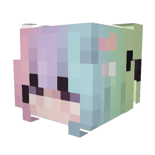 Bassbeemonkey Minecraft avatar head, 3D render