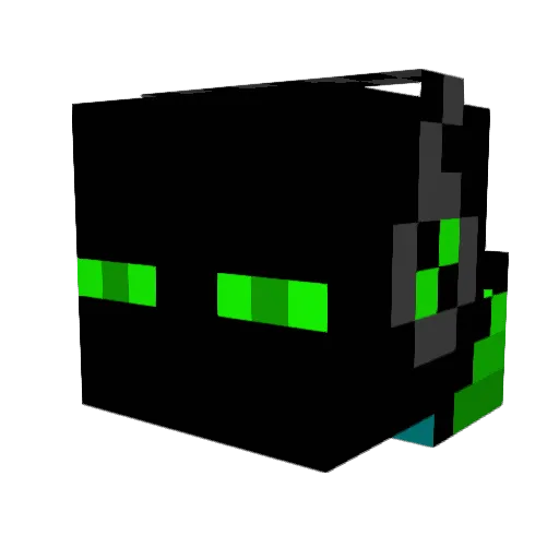 BasseTheBass Minecraft avatar head, 3D render